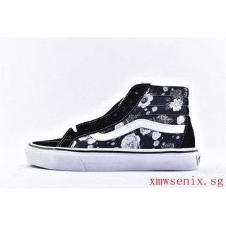 high top vans with roses