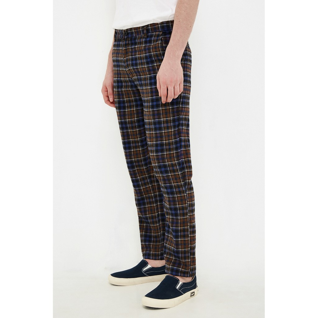  Erigo  Checked Pants Berardo Brown Shopee Malaysia