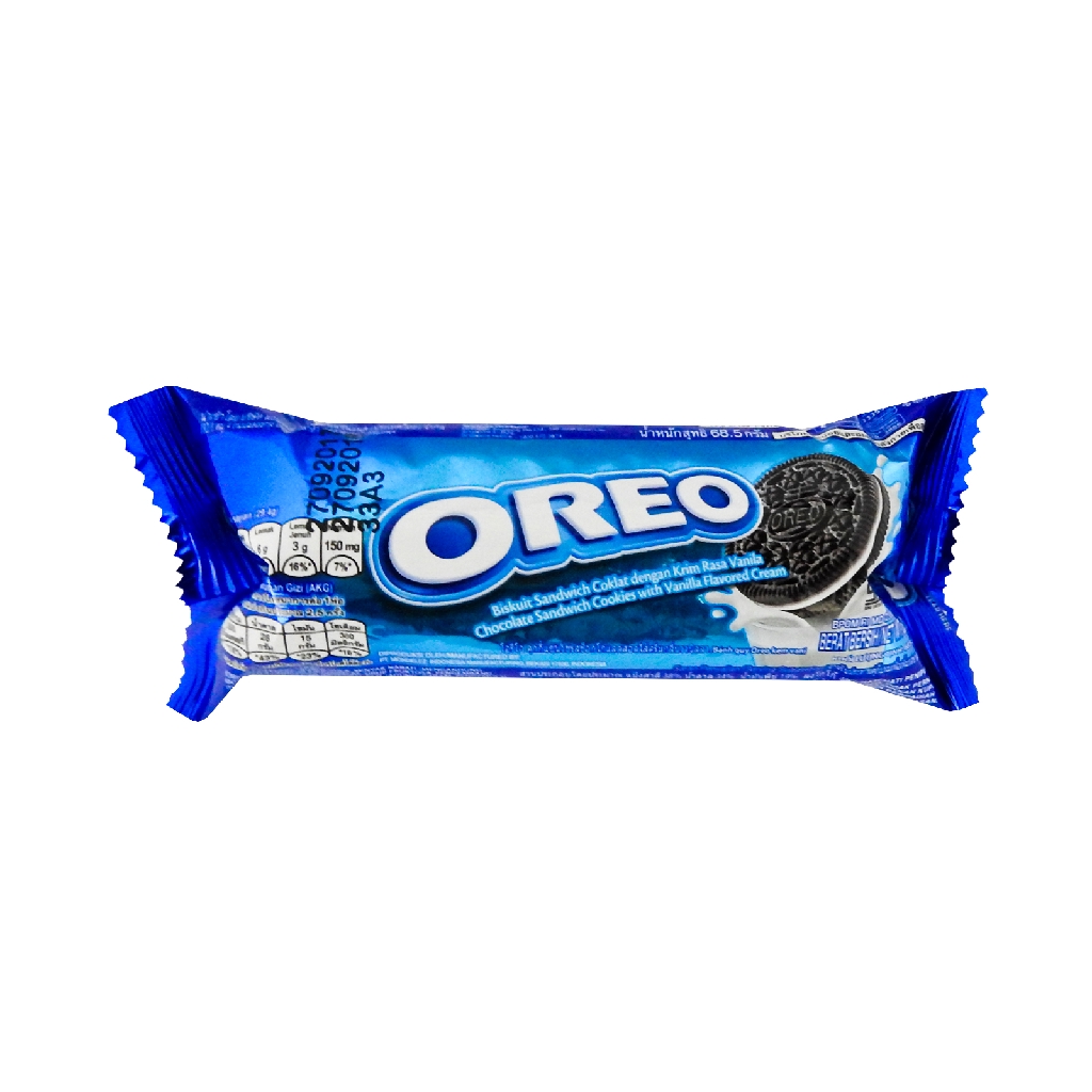 Oreo Chocolate Sandwich Cookies with Vanilla Cream 68.5g Shopee Malaysia