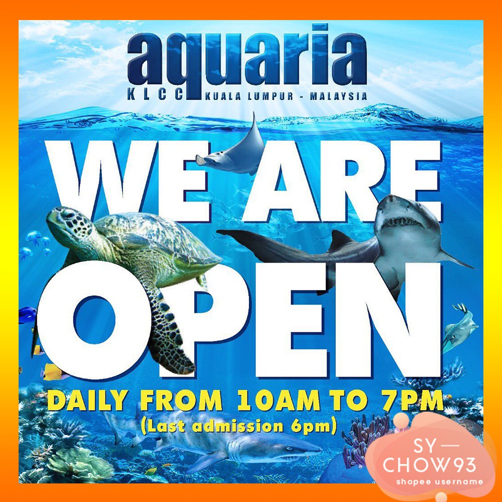 [BELI 2 RM2 OFF] AQUARIA KLCC Kuala Lumpur Ticket Valid Until 31 December 2022 Shopee Malaysia