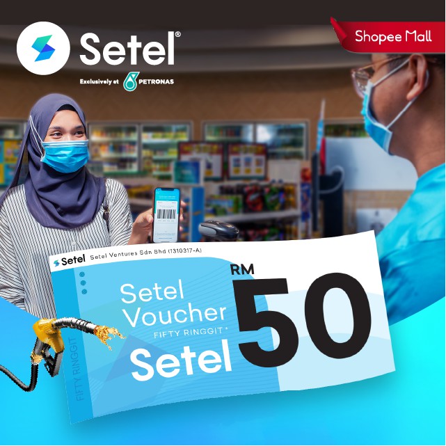 Setel RM50 Fuel Top-up Voucher | Shopee Malaysia