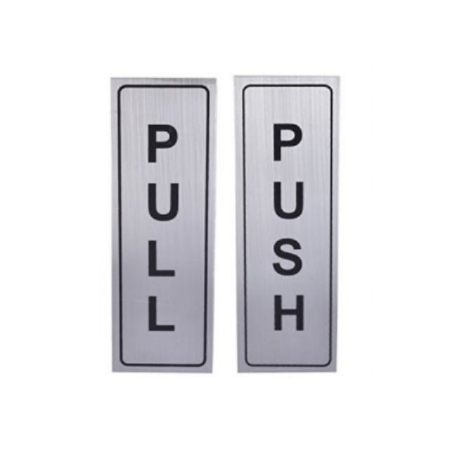 Push/Pull Sign Sticker For Door (1 Piece) | Shopee Malaysia