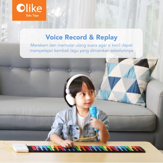 CHEAPEST!! COD Available Olike Edu Toys Hand Roll Piano Portable Kids Folding Piano Children's Educational Toys ORIGINAL