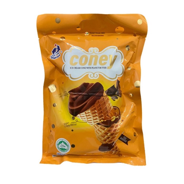 Twinfish 300g Coney Ice Cream Cone With Peanut Butter