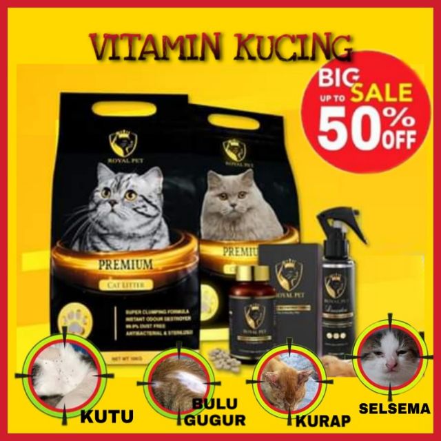 Super Food Vitamin Kucing Terbaik Royal Pet Original Hq Bulu Gugur Kurap Kutu Selsema Kucing Shopee Malaysia