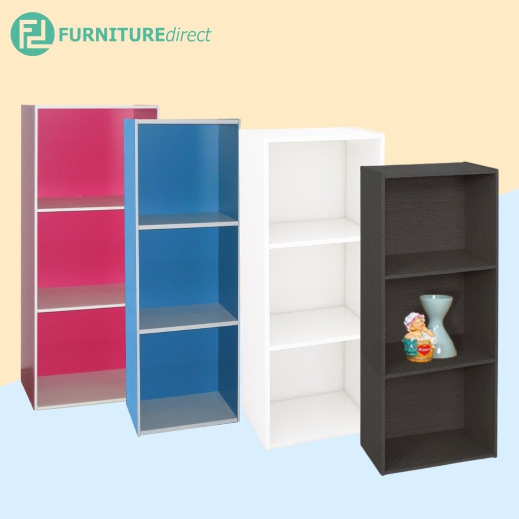 Furniture Direct 1553 multipurpose 3 tier storage colorbox