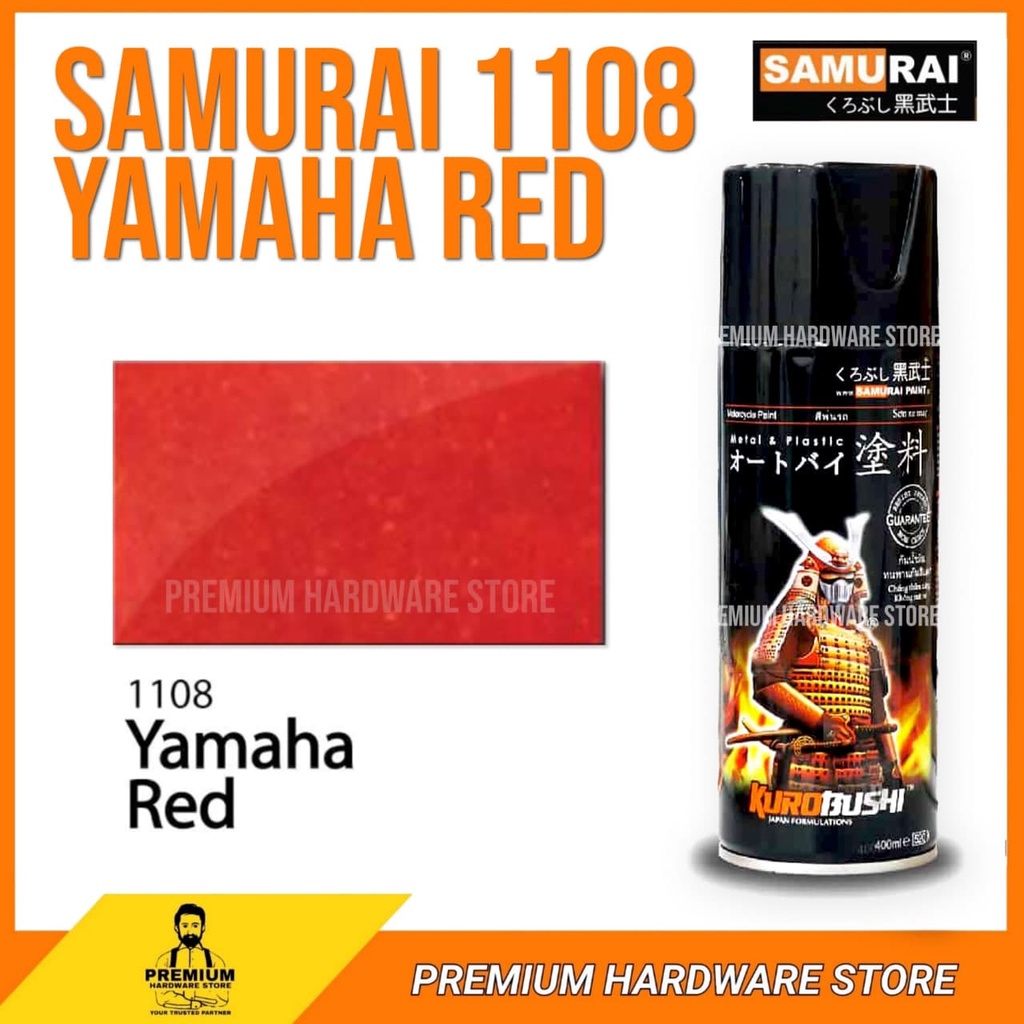 Samurai 1108 Yamaha Red Metallic Spray Paint 400ml Shopee Malaysia
