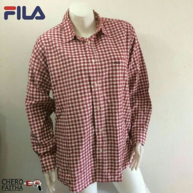 fila button down shirt