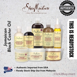 [Ready Stock] Shea Moisture SheaMoisture Jamaican Black Castor Oil Strengthen Shampoo / Conditioner 94ml / 473ml /384ml