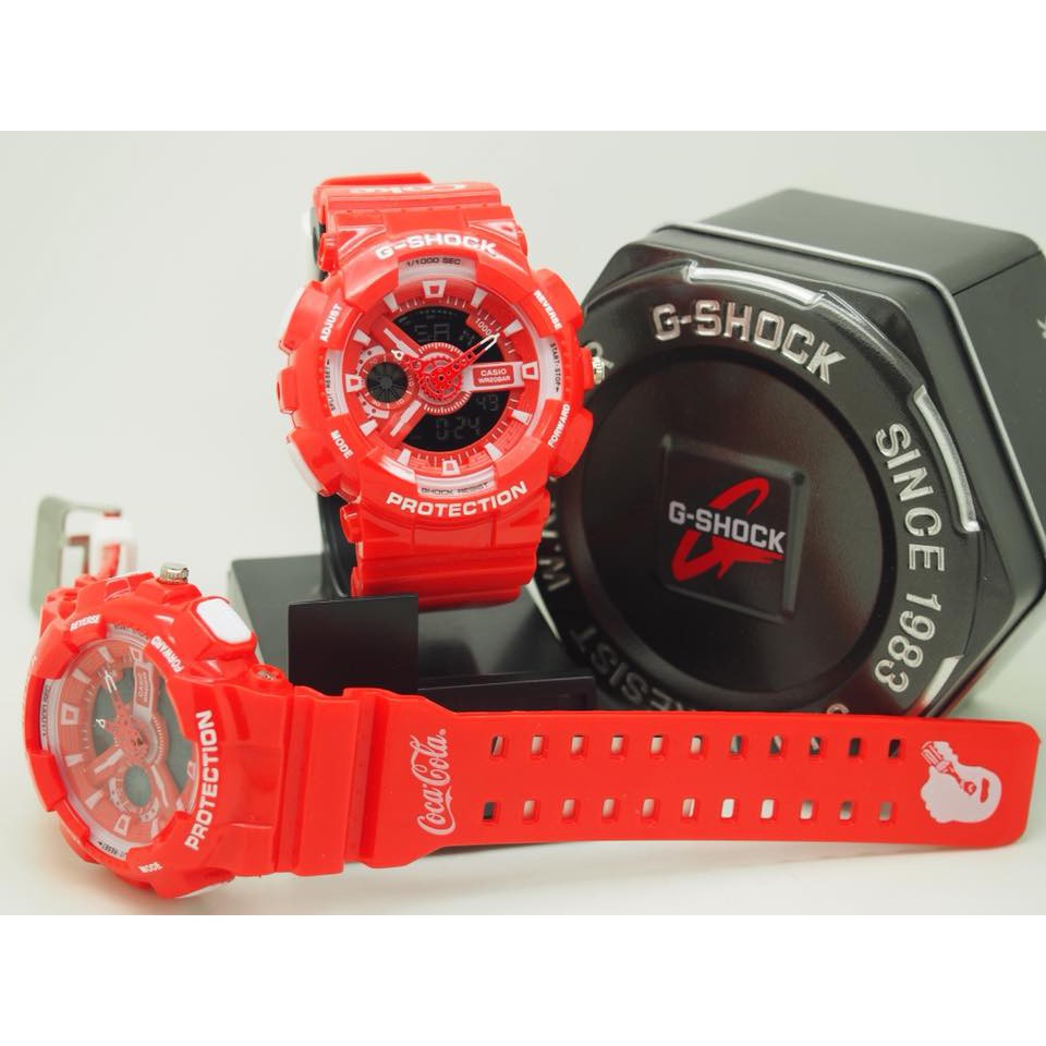 g shock coke red