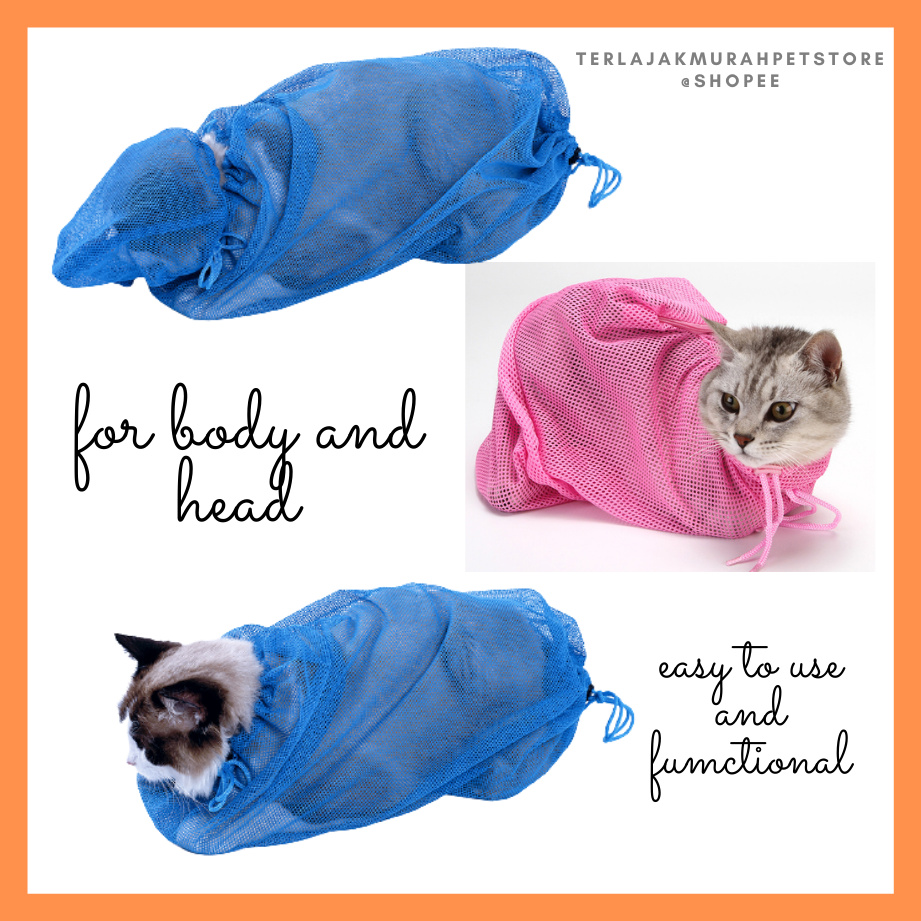 Buy Pet Grooming Bag Shower Bath Bag Cat Beg Mandi Kucing Murah 