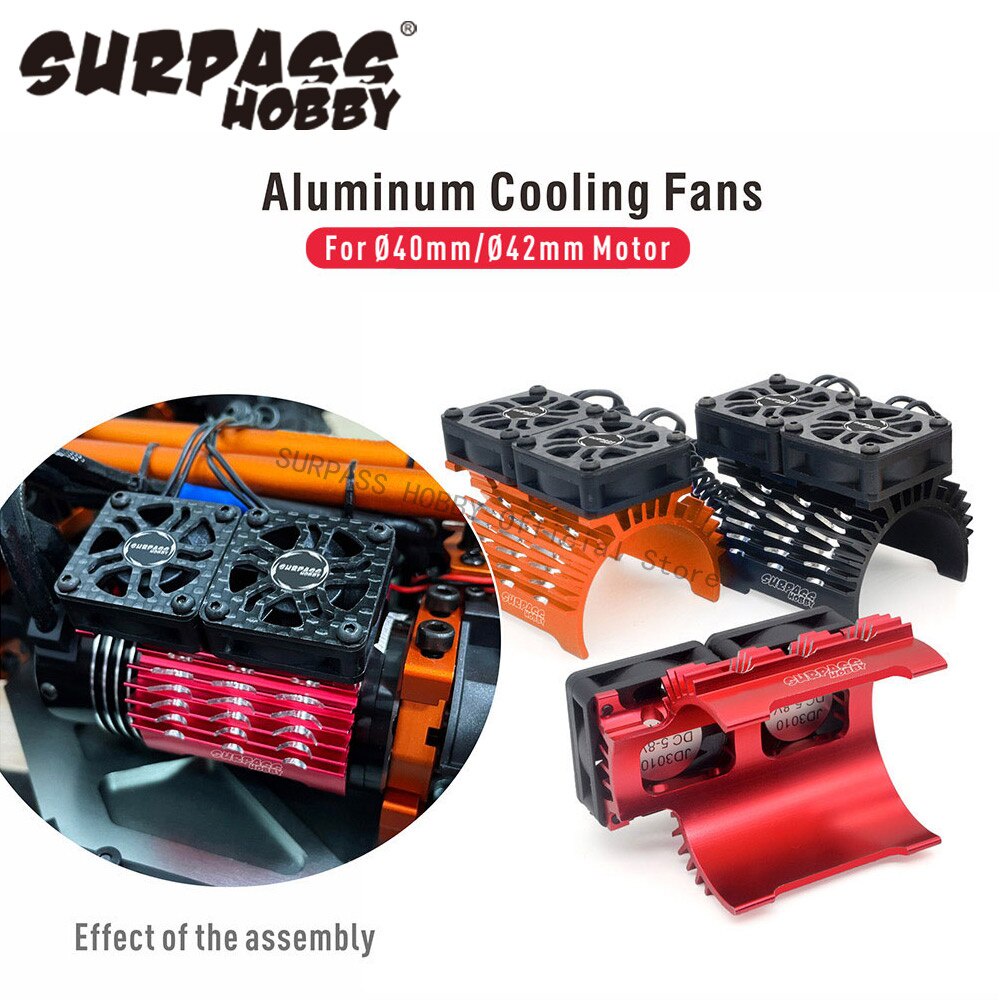 Surpass Hobby 4042mm Brushless Motor Cooling fan 27000RPM for 4068 4074 4268 4274 1/8 RC Car