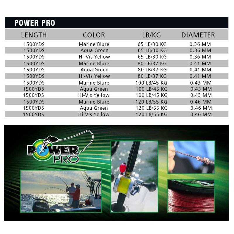 power pro braid 30lb 1500yd