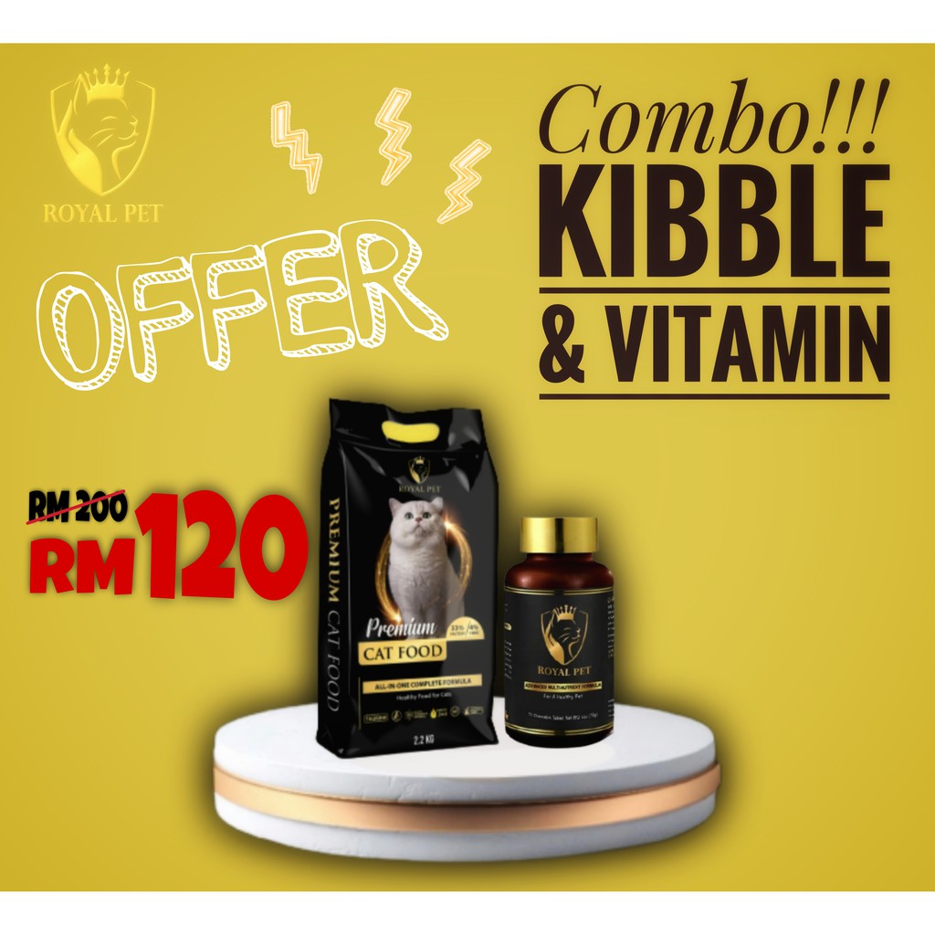 Buy COMBO SET !!! [[ VITAMIN u0026 KIBBLE ]] Royal Pet 100% ORIGINAL 