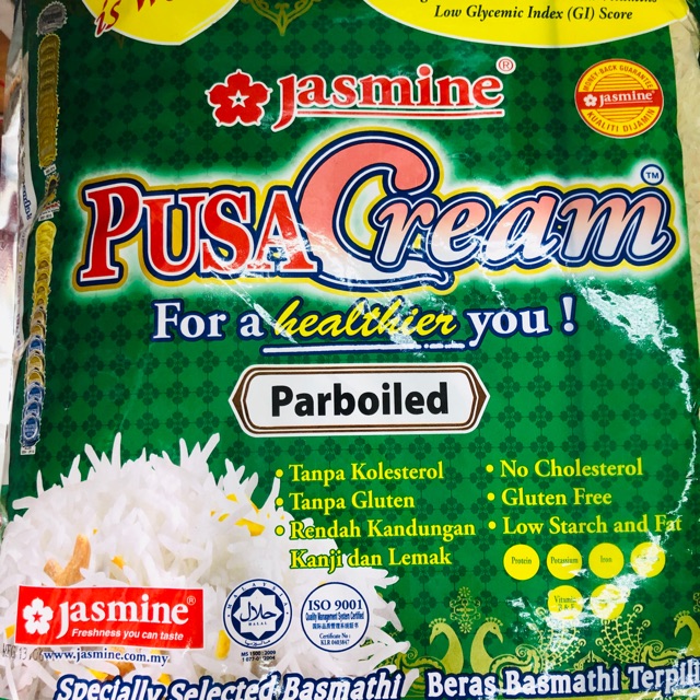 Max Order 2 Pack Order Beras Jasmine Pusa Cream 5kg Parboiled Malaysia