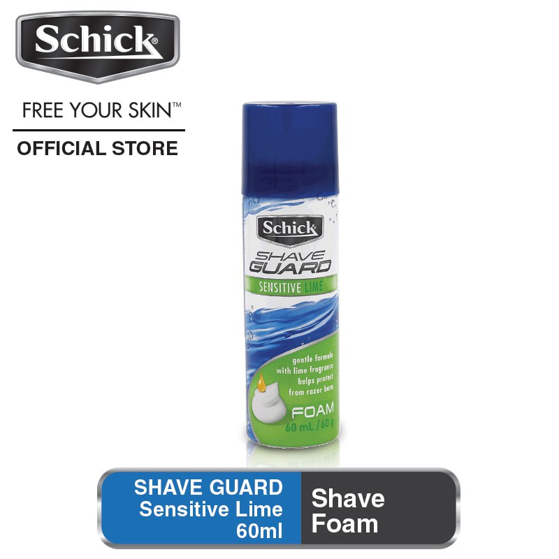 Schick Sensitive Lime Shaving Foam (60ml) Shopee Malaysia