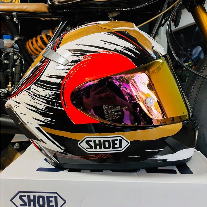 Shoei X14 Motegi Marc Marquez Mm93 Fortune Cat 1 1 With Rainbow Visor Shopee Malaysia
