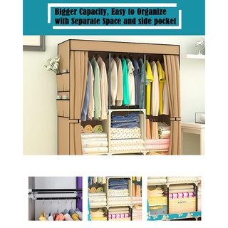  Rak  Baju  King Size Multifunction clothes wardrobe 