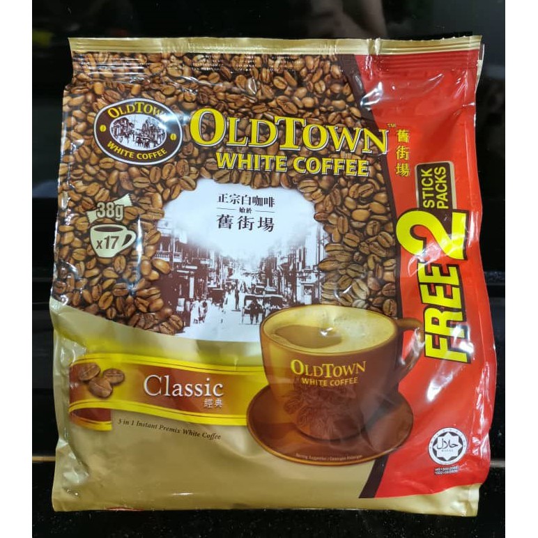 OLDTOWN White Coffee Classic 38g x 17 Instant Premix White