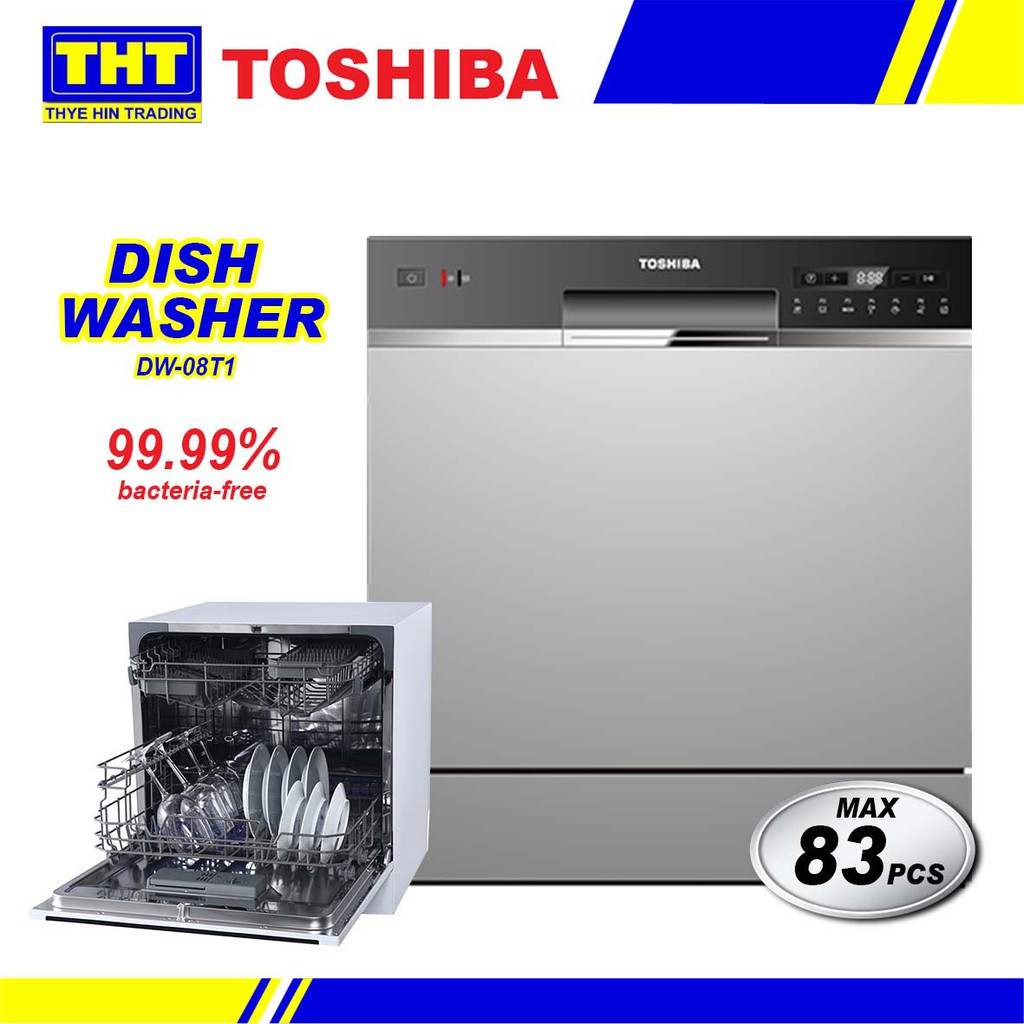 TOSHIBA TABLE TOP DISHWASHER 83PCS SANITIZING MODE DISINFECTION DISH