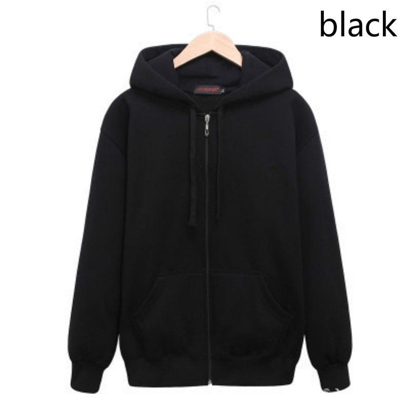 black cardigan hoodie mens