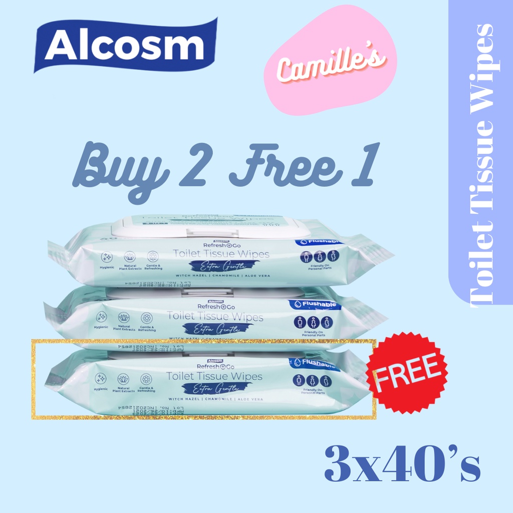 Alcosm Multipurpose Toilet Wipes / Toilet Tissue / Wet Wipes / Wet