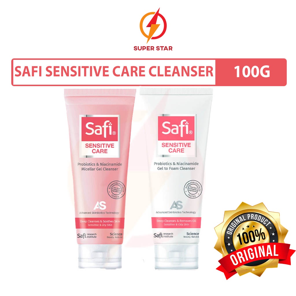 Safi Sensitive Care Probiotics & Niacinamide Micellar Gel Cleanser ...