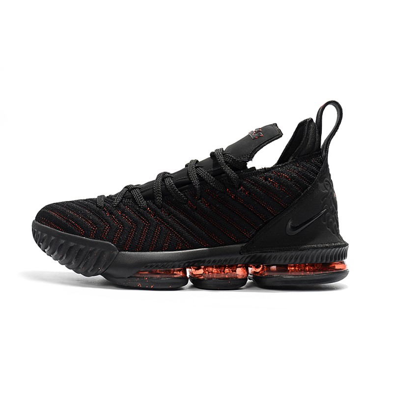lebron black and red basketball shoes