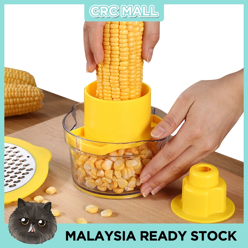 Stainless Steel Corn Cob Peeler Cutter Slicer Corer Peel Core Stripping