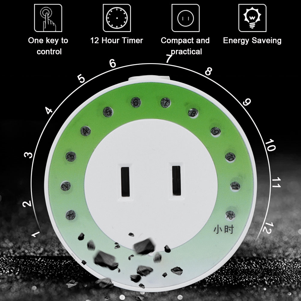 220V 50Hz Mechanical 10 hours Countdown Timer Switch Socket B