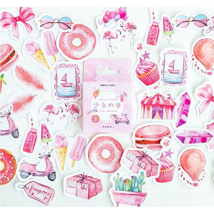 Cute Diary Journal Scrapbooking DIY Stickers Shopee Malaysia