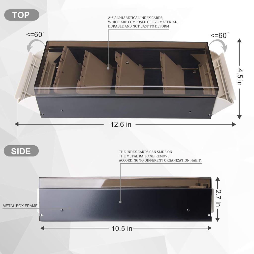 Business Card Holder With A Z Index Business Card File Organizer