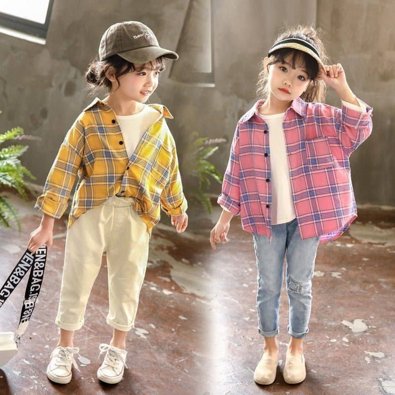 New Spot Girl Shirt Autumn Korean Long-Sleeved Primary School Spring ...