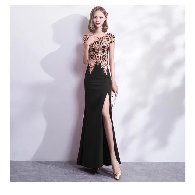 Women Retro Elegant Maxi Dress Evening Wedding Party Maxi Dresses