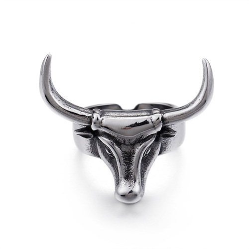 Anello animale punk retrò Lucertola Leone Faraone Cane Anello regolabile misura aperta_voghion.com