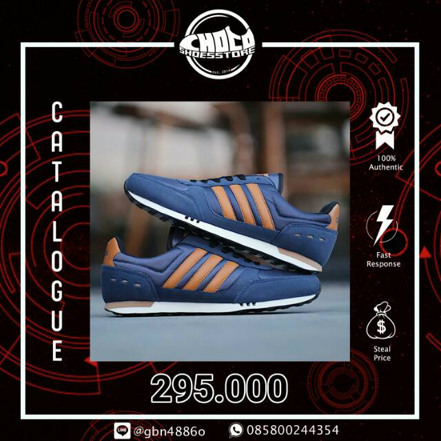 adidas neo city racer navy brown