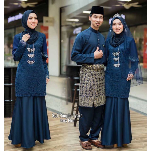 Baju Akad Nikah Bertunang Set Couple Sedondon Raya 2020 Lace Kurung Tyara Baju Melayu Moden Shopee Malaysia