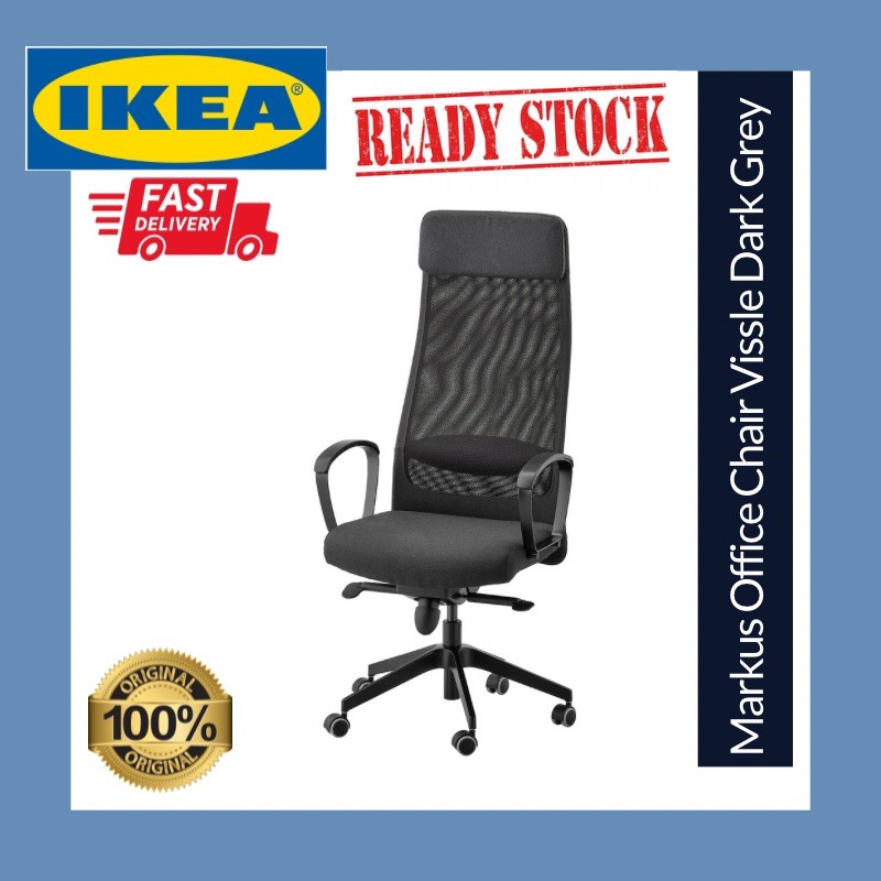 IKEA Markus Office Chair Gaming Study Meeting Conference | Shopee Malaysia