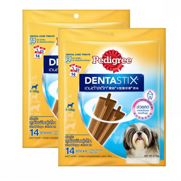 PEDIGREE DENTASTIX SMALL DOG 210G, (14 STICKS) UP TO 10KG DOG, DENTAL