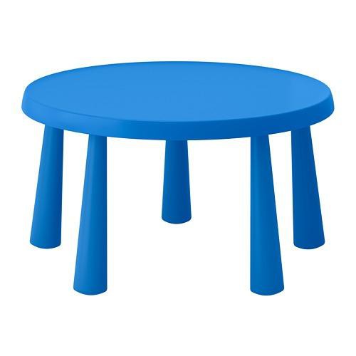 Ikea Mammut Plastic Indoor And Outdoor, Round Kid Table