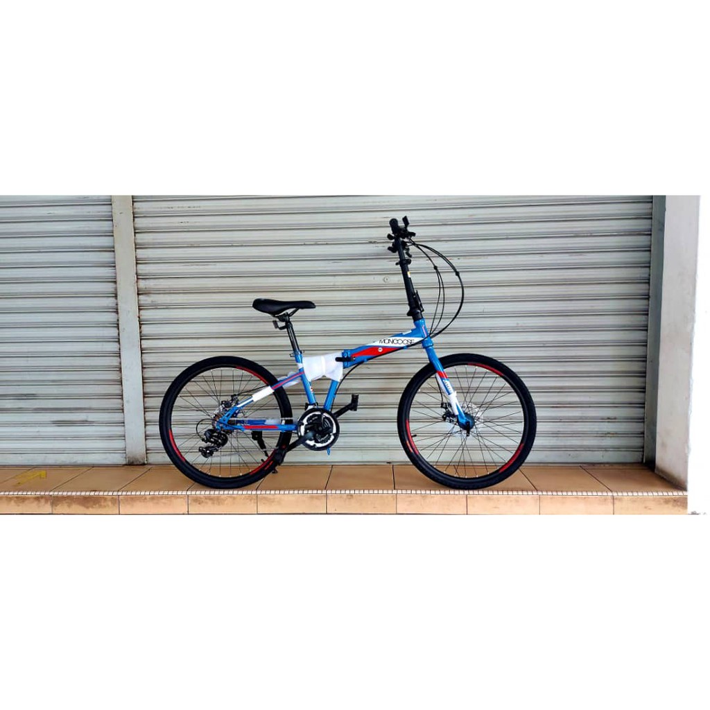 24" Inch Mongoose Folding Bike | Shopee Malaysia
