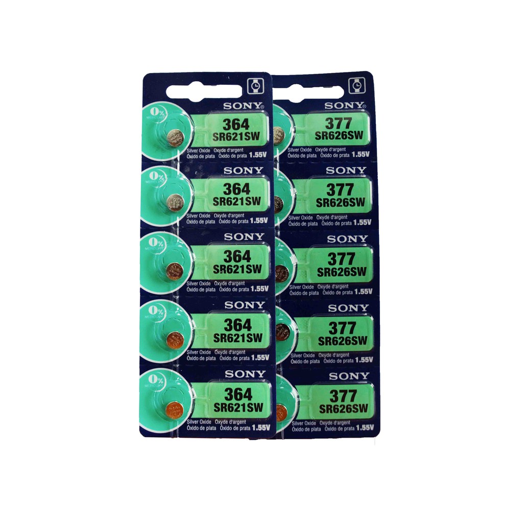 Original 5pcs Sony 364 SR621SW / 377 SR626SW Watch Battery Shopee Malaysia