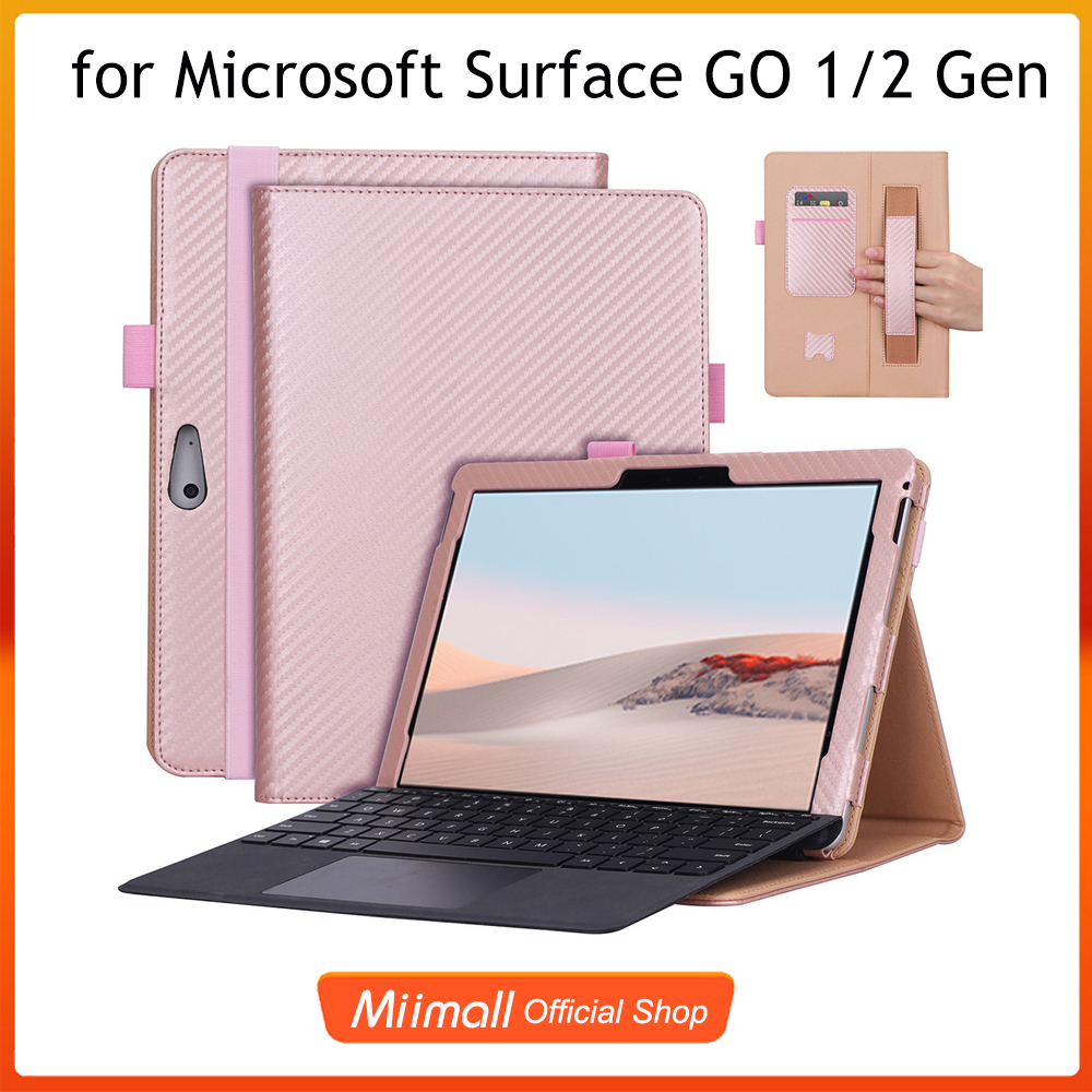 Miimall Surface Go 2/Surface Go Case,Ultra Slim PU Leather with Pen