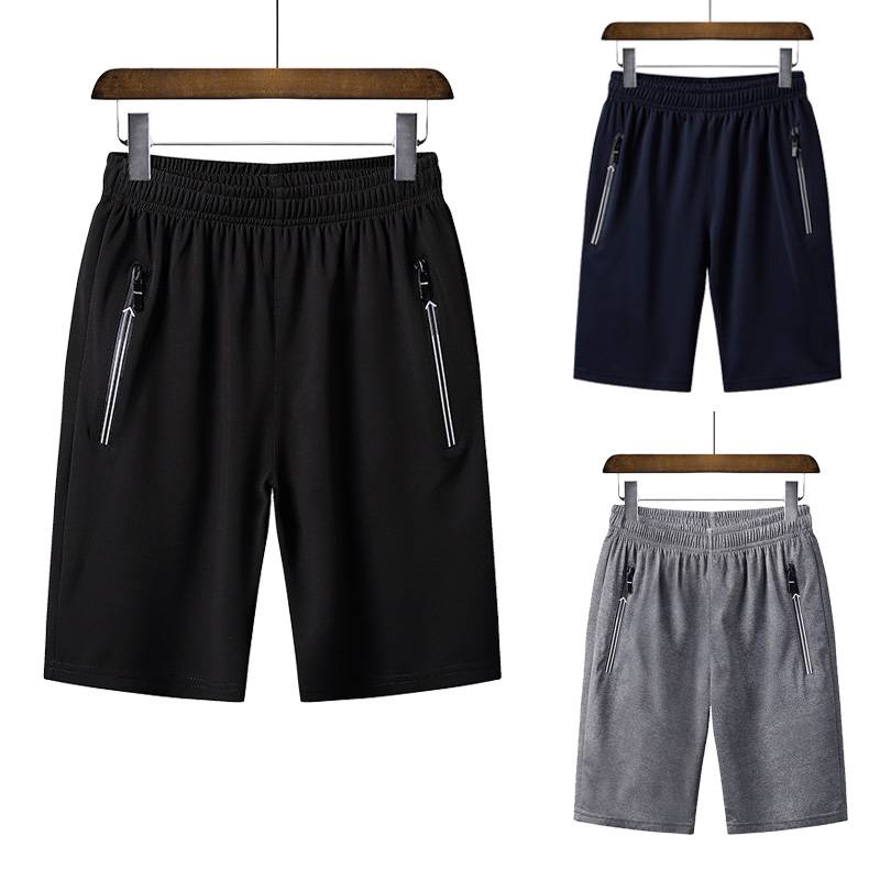 black slack shorts