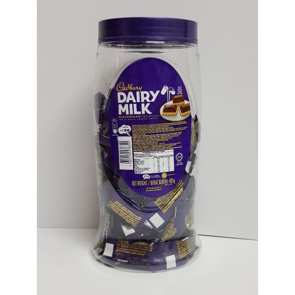 Cadbury Dairy Milk Neap Jar 405g (90pcs+) Shopee Malaysia