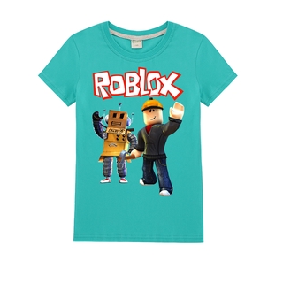 2020 New 100 Cotton Roblox Cartoon Printing Kids Casual T Shirts Tops Boys Fashion Short Sleeved T Shirt Girls Summer T Shirts Shopee Malaysia - 2018 summer kids boys t shirts girls tops tees pure cotton cartoon tshirt kids clothes roblox red nose day short sleeve t shirts in t shirts from