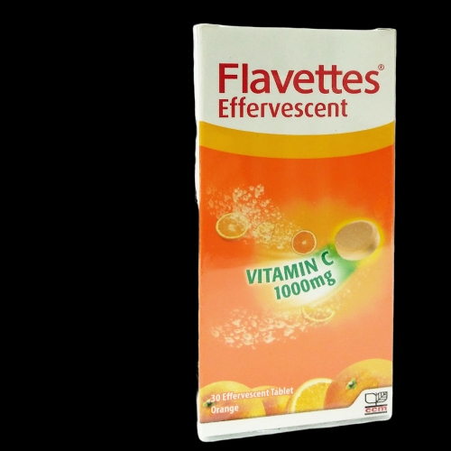 Flavettes Effervescent Vitamin C 1000mg 30 S Orange Flavour