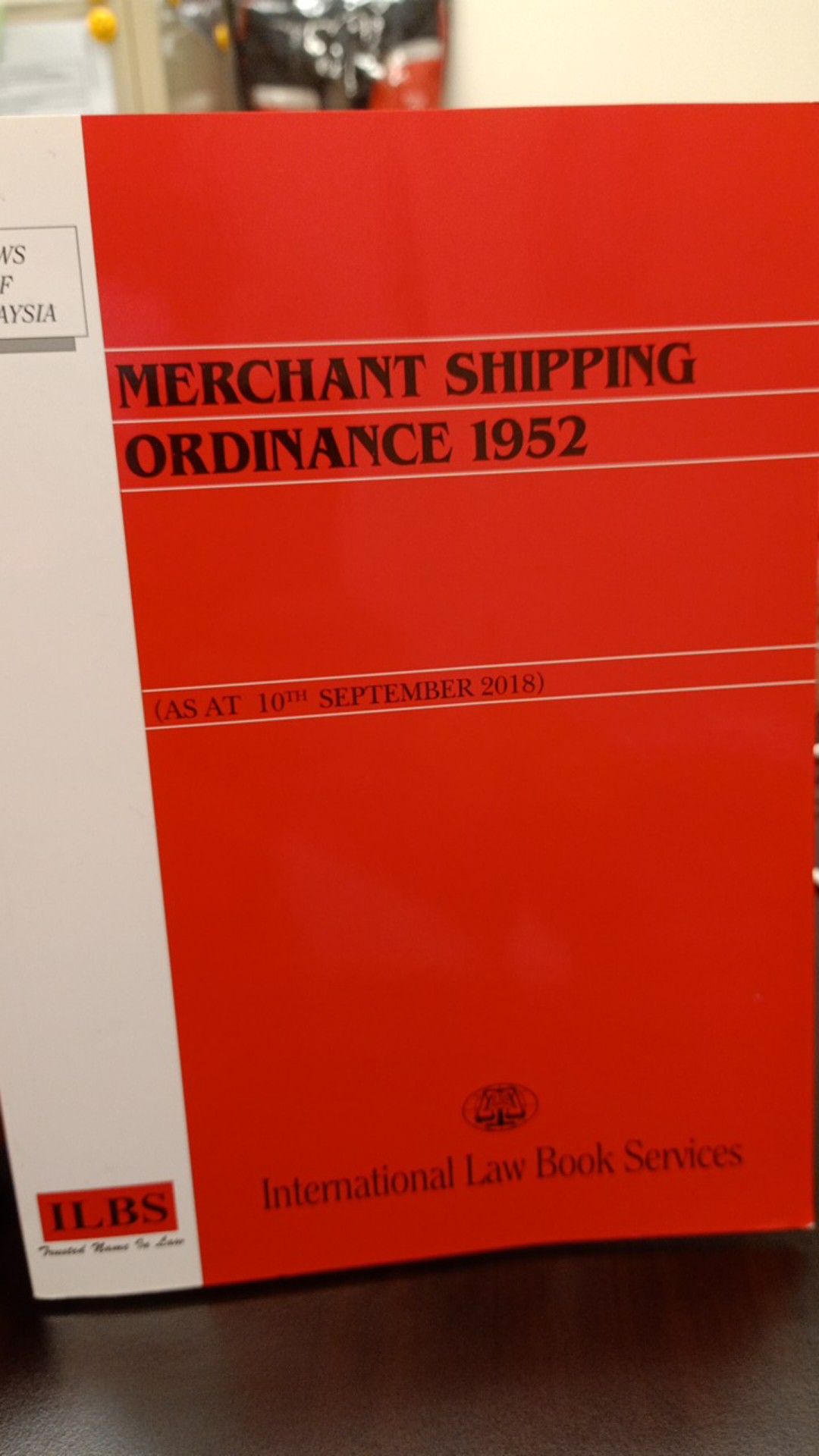 Merchant Shipping Ordinance 1952 As At 10th September 2018 Shopee Malaysia
