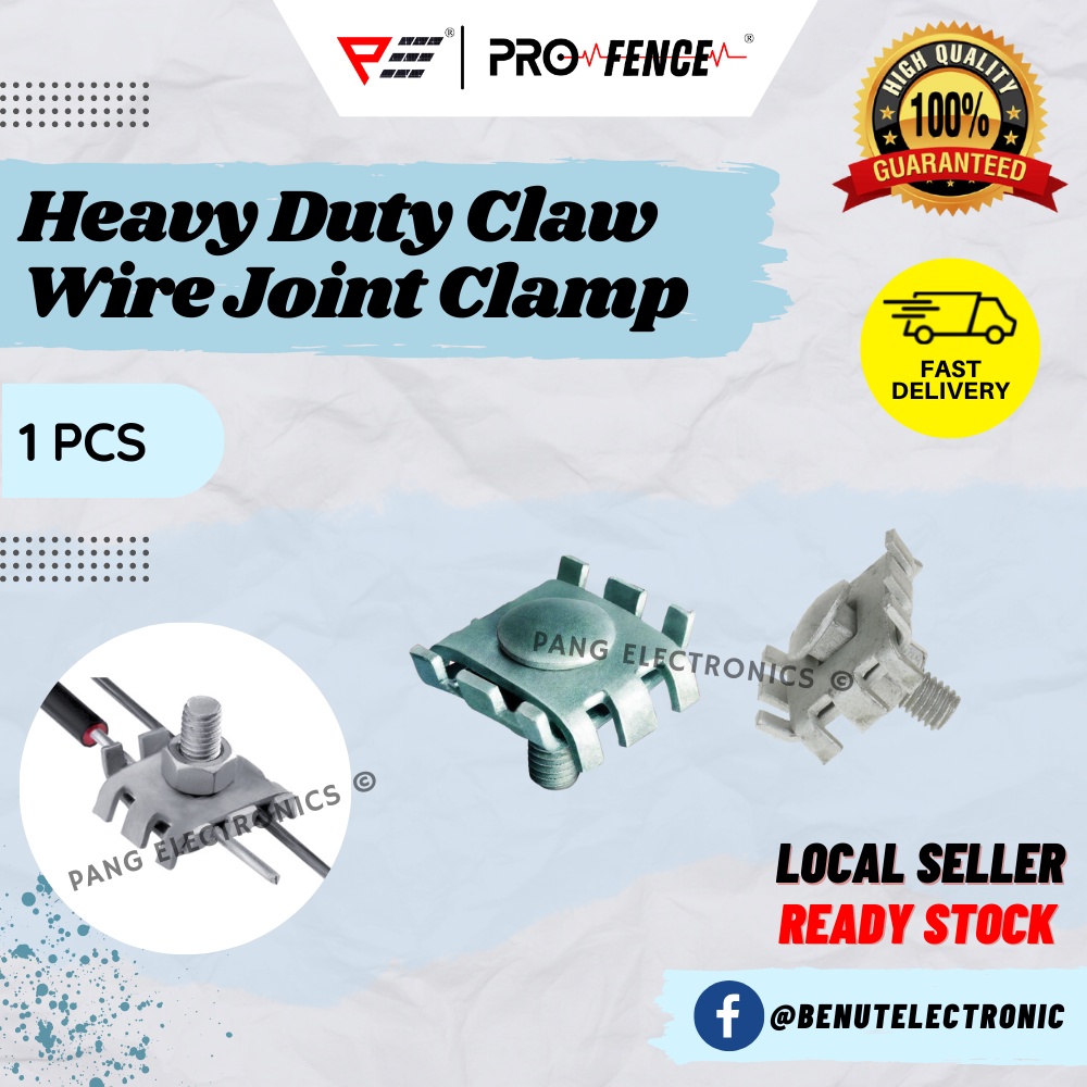 Pro Fence Heavy Duty Claw Joint Clamp Wire Connector Claw Wire Join Clip Connector Electric