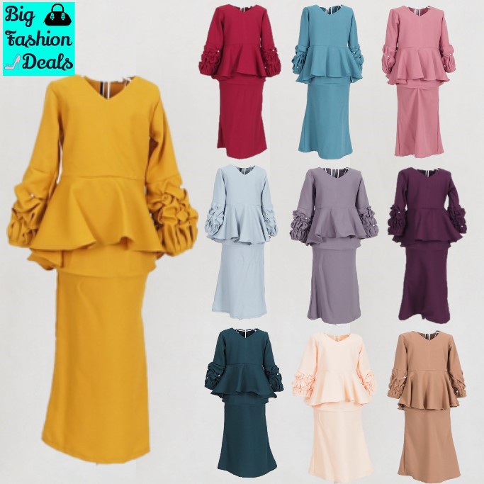 Baju Kurung Peplum Kanak Kanak Murah